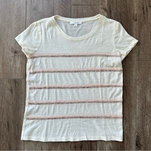 EUC Piperlime Fun Cream with Pink and Silver Beaded Top